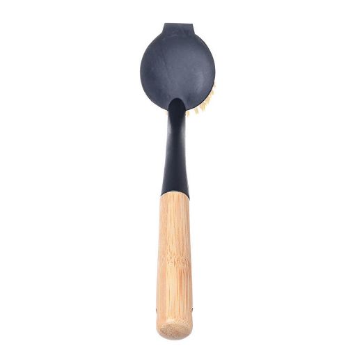 Εικόνα της Βούρτσα Καθαρισμού Πιάτων Χειρός Estia Bamboo Essentials Black Στρογγυλή 04-14247
