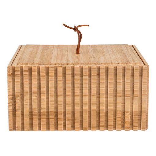 Εικόνα της Κουτί Αποθήκευσης & Οργάνωσης Estia Bamboo Essentials 15x15x7cm 02-13103