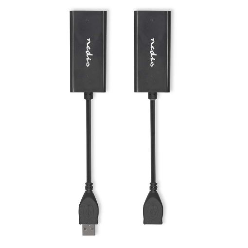 Εικόνα της Adapter Nedis USB to Ethernet 2 τμχ Black CCGB61EXTBK500
