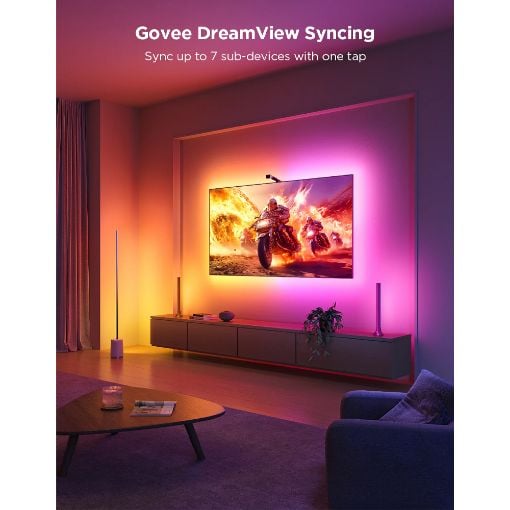 Εικόνα της Govee TV Backlight 3 Lite RGBICW Wi-Fi + Bluetooth 55-65" 3.6m H6099