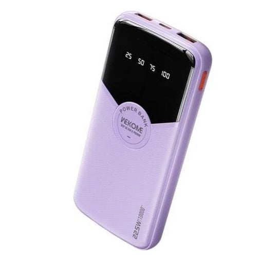 Εικόνα της Power Bank WK 10000mAh Dual USB-A QC2 & USB-C PD 22.5W Purple WP-43