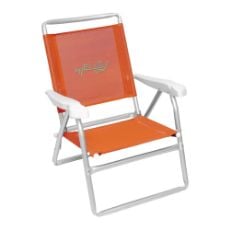Εικόνα της Καρέκλα Παραλίας Αλουμινίου myResort Ενισχυμένη με Μπράτσα & Ψηλή Πλάτη King Size 2x1 Πορτοκαλί 141-9075-2