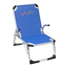 Εικόνα της Καρέκλα Παραλίας Αλουμινίου myResort Ενισχυμένη με Μπράτσα Ψηλή Πλάτη & Πόδια King Size 2x1 Μπλε 141-5985-1