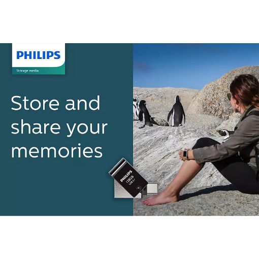 Εικόνα της Philips 2-in-1 128GB USB-A & USB-C 3.1 Black FM12DC152B/00