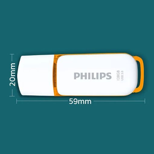 Εικόνα της Philips Snow 128GB USB 3.0 White/Sunrise Orange FM12FD75B/00