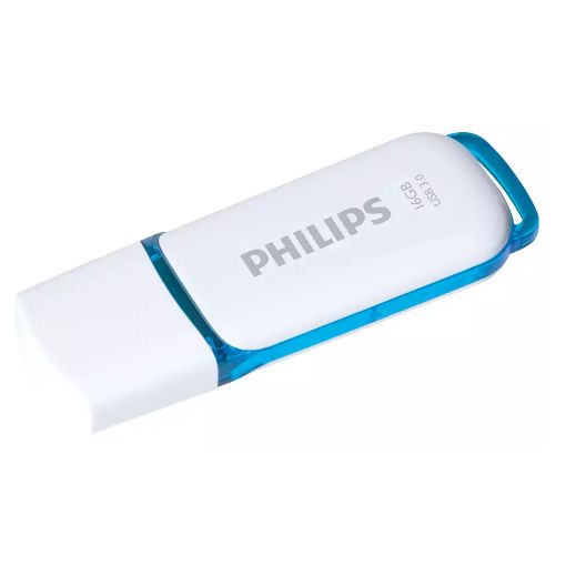 Εικόνα της Philips Snow 16GB USB 3.0 White/Ocean Blue FM16FD75B/00