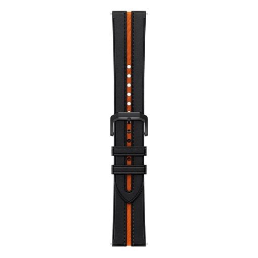 Εικόνα της Xiaomi Watch Leather Strap Black/Orange BHR7213GL
