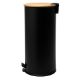 Εικόνα της Κάδος Απορριμμάτων Estia Bamboo Essentials Soft Close 30lt Μαύρος Ματ 01-12878