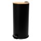 Εικόνα της Κάδος Απορριμμάτων Estia Bamboo Essentials Soft Close 30lt Μαύρος Ματ 01-12878