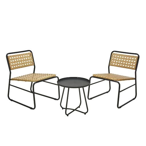 Εικόνα της Σετ Κήπου Βεράντας OEM με Τραπέζι και 2 Καρέκλες Μέταλλο/Rattan VN3000160