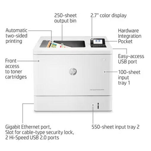 Εικόνα της Εκτυπωτής HP LaserJet Enterprise M554dn Color 7ZU81A