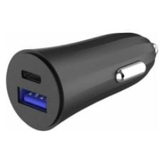 Εικόνα της Φορτιστής Αυτοκινήτου iNOS USB-C PD 3.0 & USB-A QC 3.0 30W Black